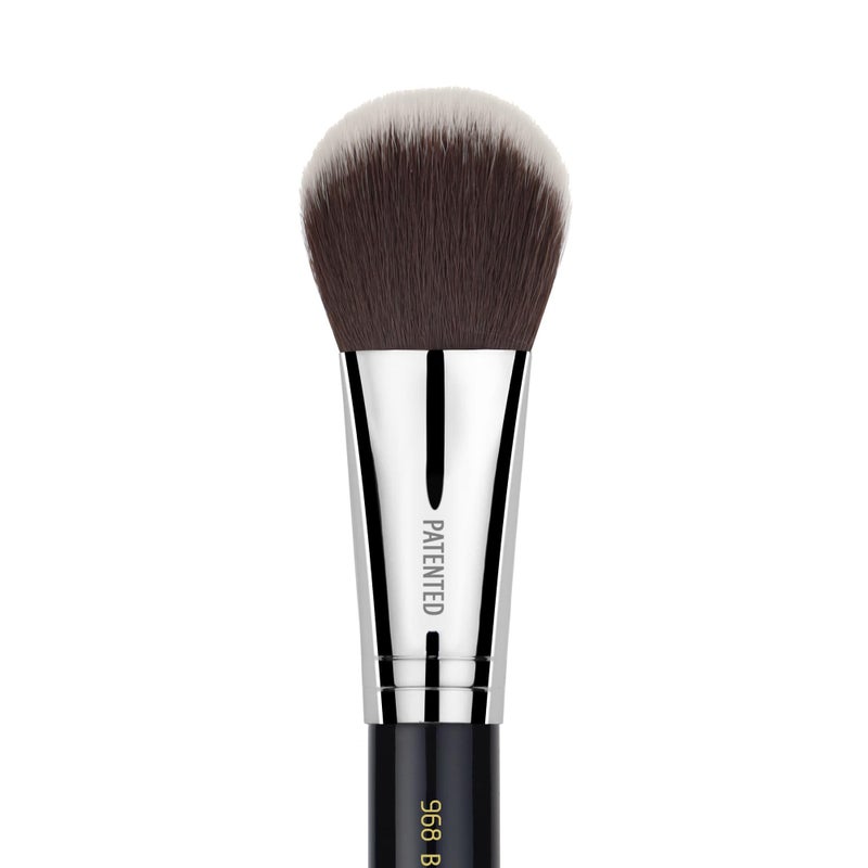 Bdellium Tools Professional Makeup Brush - Maestro Series 968 BDHD Phase II Small Foundation/Contour - With Soft Synthetic Fibers, For Versatile Application & Blending (Black, 1pc) - Image 5