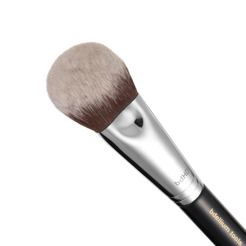 Bdellium Tools Professional Makeup Brush - Maestro Series 968 BDHD Phase II Small Foundation/Contour - With Soft Synthetic Fibers, For Versatile Application & Blending (Black, 1pc) - Image 4