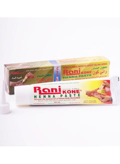 Rani Kone Pack Of 3 Hover The Cursor Over The Image To Enlarge It Henna Mehendi Body Glitter Paste Red  - Image 3