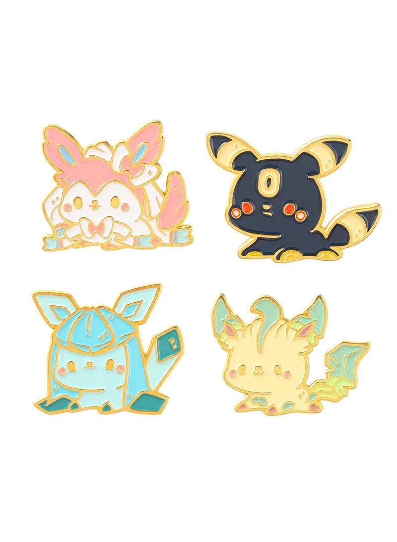 Excefore 4 Set Cartoon Brooch, Animal Pin, Jackets Backpack Pin, Creative Enamel Pin Brooches, Perfect for Kids, Teens, and Women - Image 1
