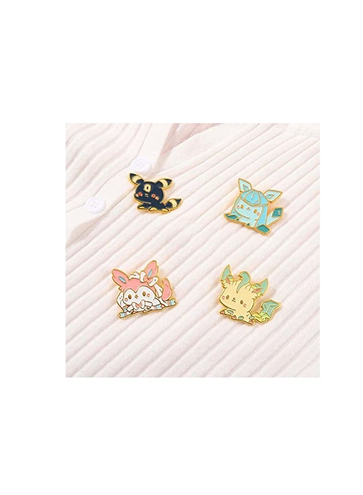 Excefore 4 Set Cartoon Brooch, Animal Pin, Jackets Backpack Pin, Creative Enamel Pin Brooches, Perfect for Kids, Teens, and Women - Image 4