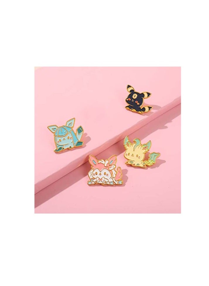 Excefore 4 Set Cartoon Brooch, Animal Pin, Jackets Backpack Pin, Creative Enamel Pin Brooches, Perfect for Kids, Teens, and Women - Image 5