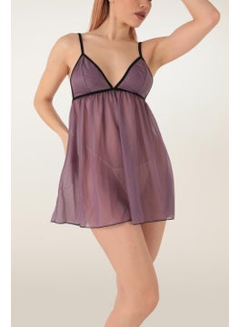 Miorre Fixed Strap Transparent Mini Nightgown  - Image 4