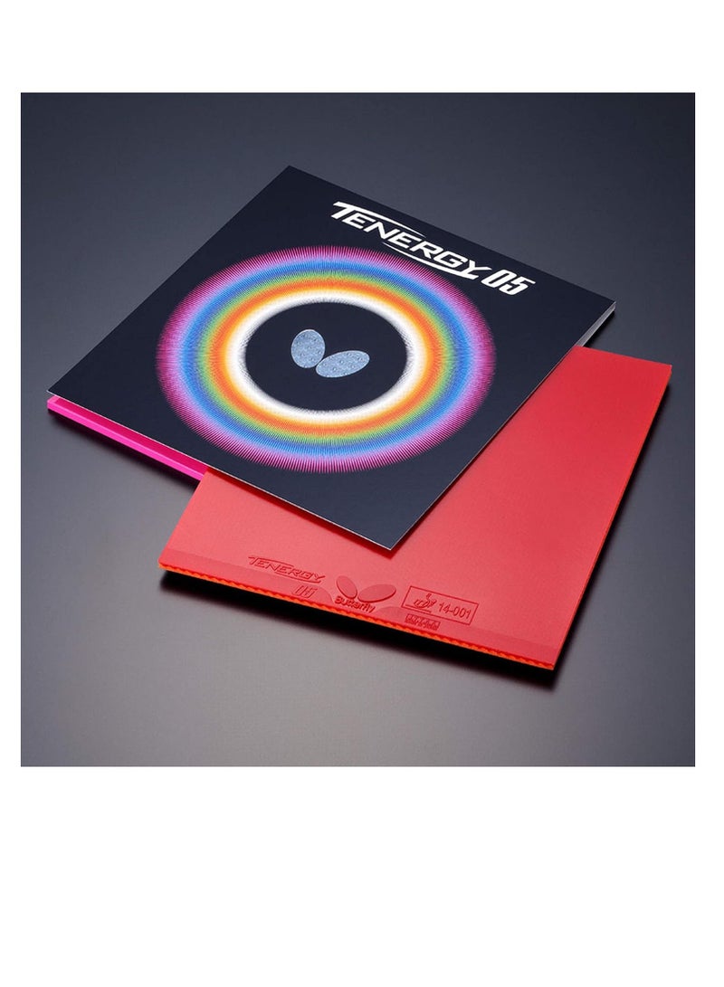 Butterfly Tenergy 05 Table Tennis Rubber Professional Butterfly Table Tennis Rubber Red (1.9mm) 4906901098329 - Image 3