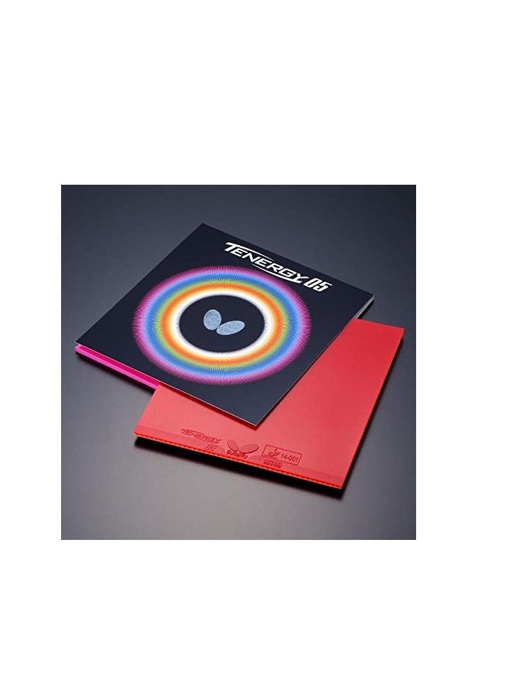 Butterfly Tenergy 05 Table Tennis Rubber Professional Butterfly Table Tennis Rubber Red (1.9mm) 4906901098329 - Image 2