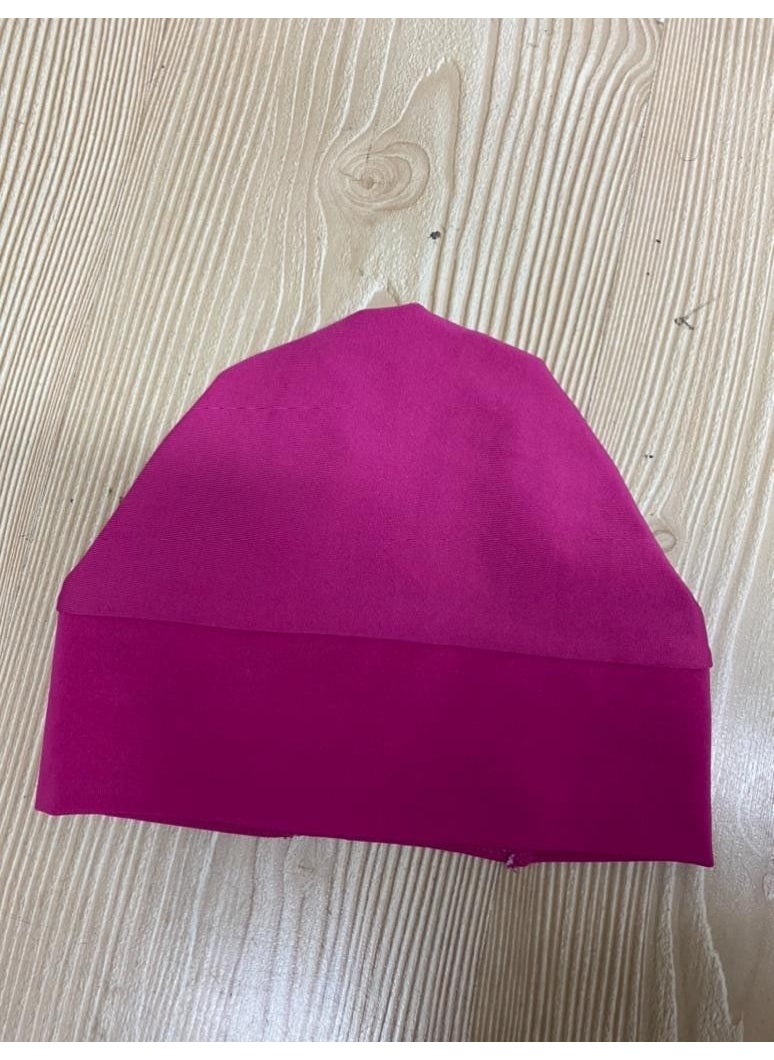 Adasea - Plain Fuchsia Hijab Swimsuit Cap - Image 1