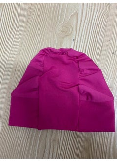Adasea Plain Fuchsia Hijab Swimsuit Cap  - Image 3