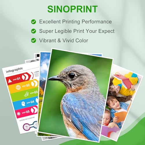 SINOPRINT Phaser 6022, SINOPRINT Compatible 6020 Toner Cartridge Replacement for Xerox WorkCentre 6027 6025 Phaser 6020 6022 High Yield 106R02759 106R02756 106R02757 106R02758 (Black Cyan Yellow Magenta,4-Pack) - Image 5