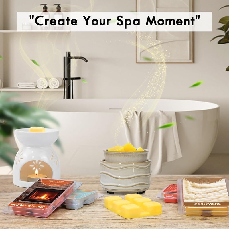 STRN Wax Melts Soy Wax Cubes 4 Pack Warm Fireplace Scented, Long-Lasting Fragrance Scented Wax Cubes for Warmers Natural Soy Wax for Candle Wax Melts (4 x 1.25oz) - Image 4