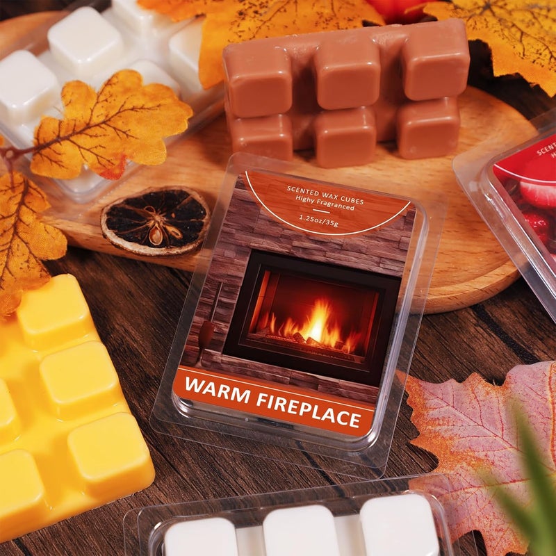 STRN Wax Melts Soy Wax Cubes 4 Pack Warm Fireplace Scented, Long-Lasting Fragrance Scented Wax Cubes for Warmers Natural Soy Wax for Candle Wax Melts (4 x 1.25oz) - Image 5