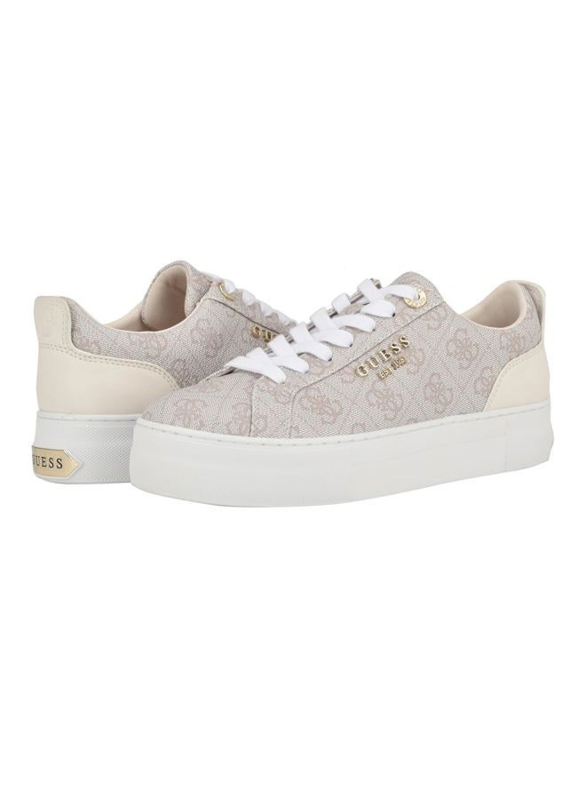 GUESS Women's GENZA Sneaker, Dove 150, 7.5, Dove 150, 7.5 - Image 2