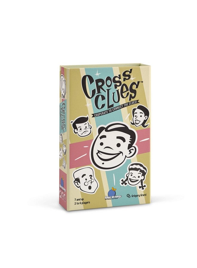blue orange Games Cross Clues New Cooperative Family Party Game For 2 To 6 Players. Recommended For Ages 7 And Up - Image 1