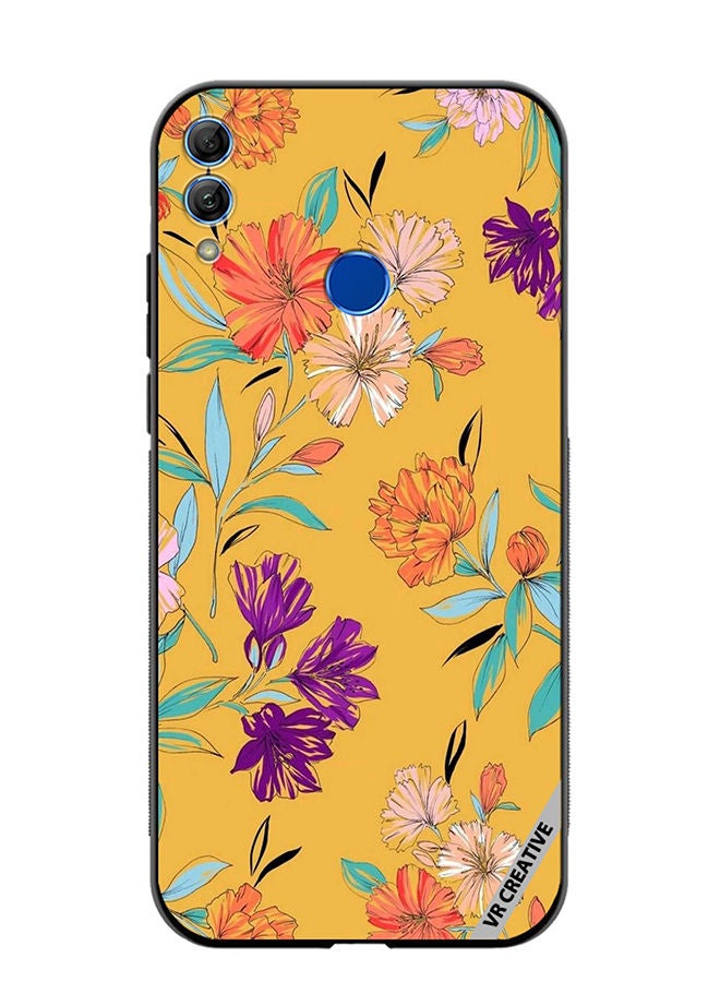 Protective Case Cover For Honor 10 Lite Flower Design Multicolour