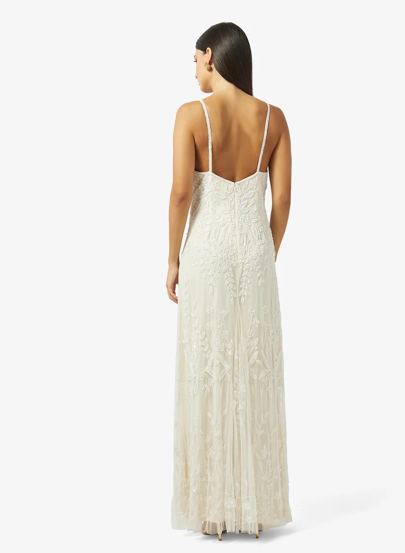 Namshi x Embellished Evening Dress