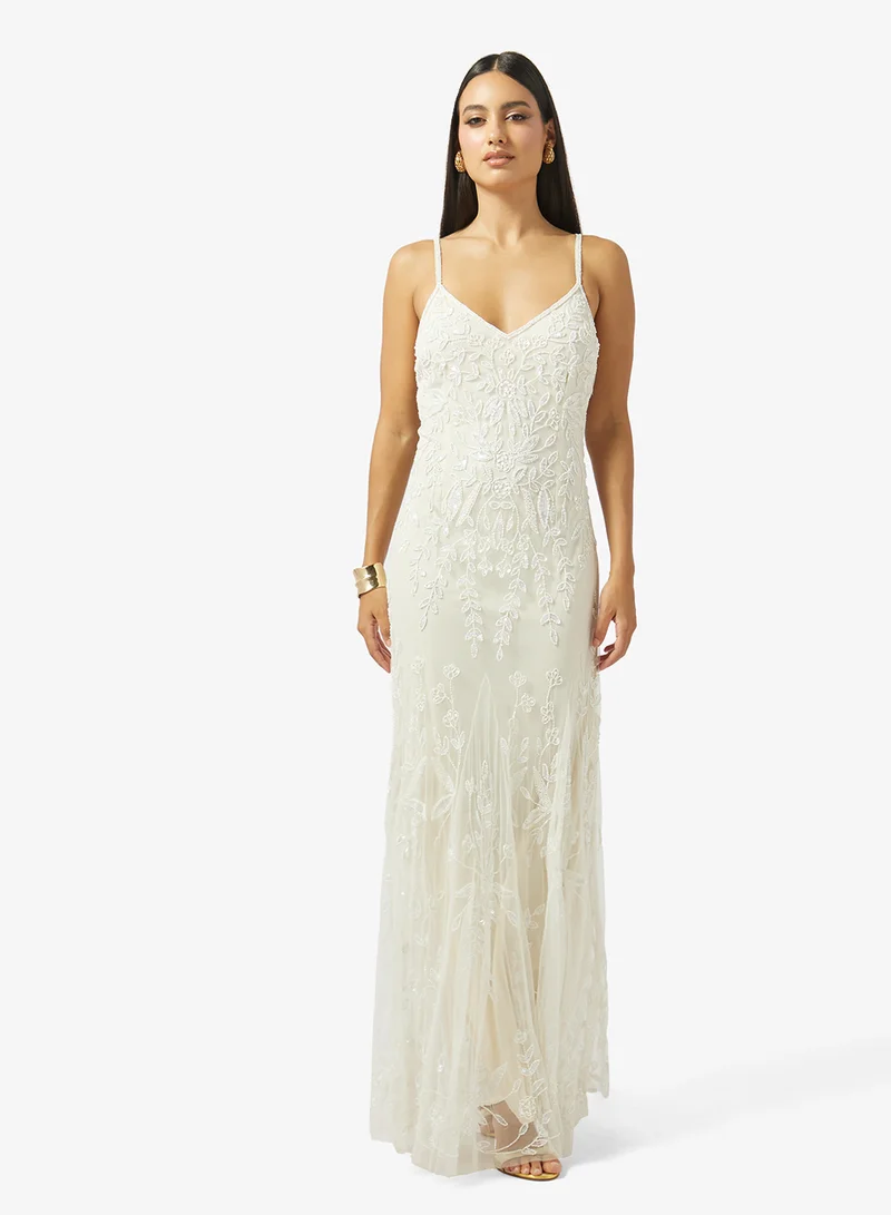 Namshi x Embellished Evening Dress