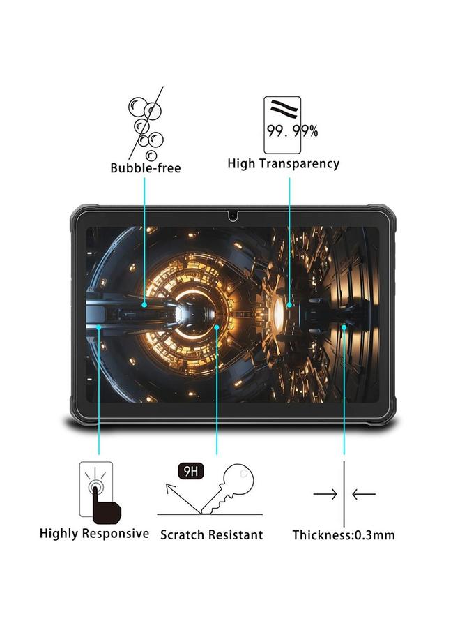 إيروريكس لجهاز Hotwav R8 اللوحي القوي، قطعتان من غشاء زجاجي مقوى مقاوم للانفجار بسمك 9H وسمك 0.3 مم - Image 3