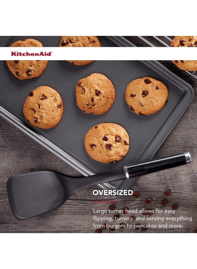 كيتشن إيد ملعقة تقليب كلاسيكية صلبة من كيتشن إيد، لون أسود، 13.5 × 3.3 بوصة - Image 3