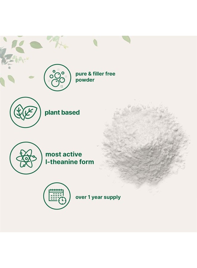 Micro Ingredients Pure L-Theanine Powder, 100 Grams (1 Year Supply), Filler Free, No GMOs and Vegan Friendly - Image 4