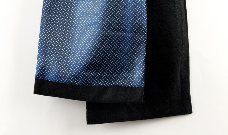 Bie's Gift Stripe Pattern Phosphor Satin Fine Cashmere Textured Soft Winter New Generation Scarf Scarf  - Image 3