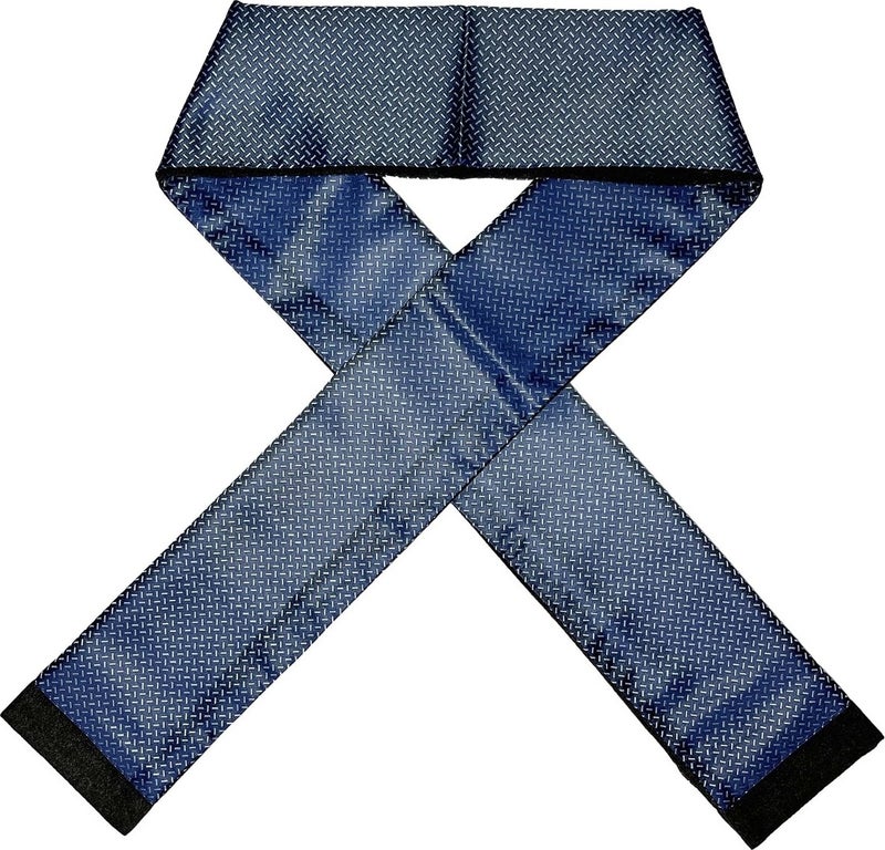 Bie's Gift Stripe Pattern Phosphor Satin Fine Cashmere Textured Soft Winter New Generation Scarf Scarf  - Image 4