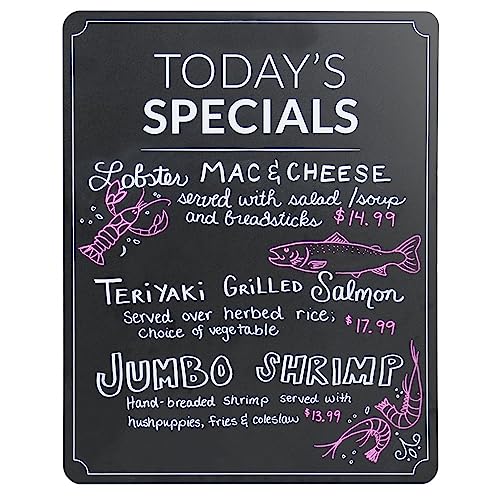 SBlabels Today’s Specials Restaurant Menu Sign/Black and White 10" x 12" Small Business Special Daily Food Blackboard Sign with Rounded Corners - Image 3