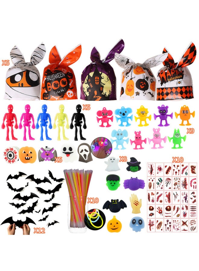 Loquat 2024 Cross Border  Kids Party Small Toy Decorations Set Pumpkin Candy Jar Ghost Festival Eggshell Gift-Color:XT-42 - Image 4