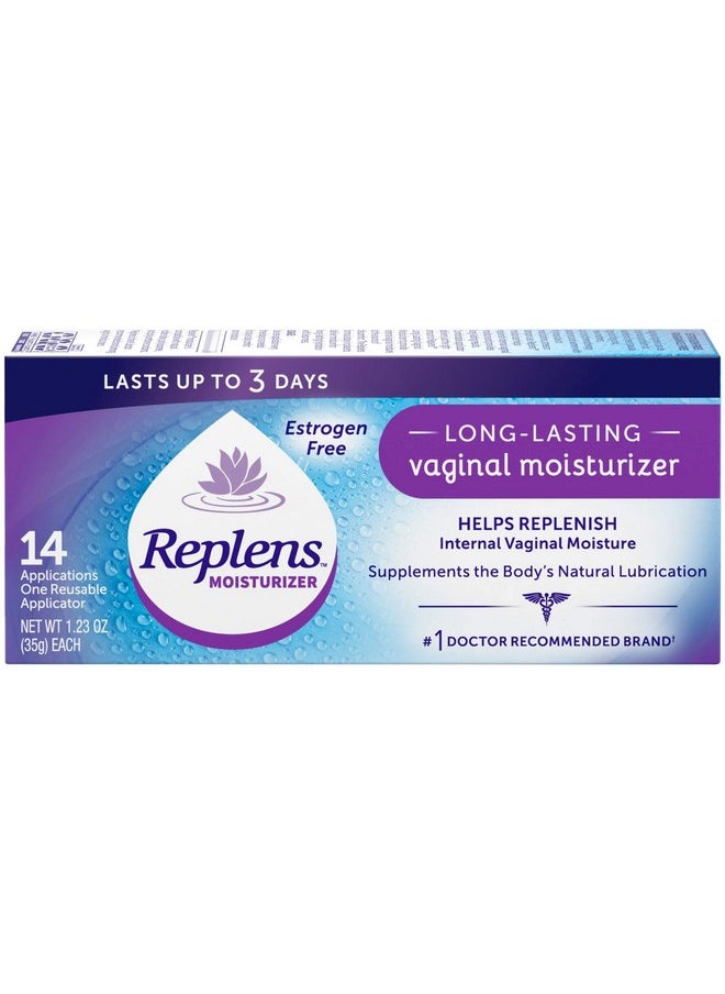 Replens - Replens Long-Lasting Vaginal Moisturizer, 14ct with reusable applicator - Image 1