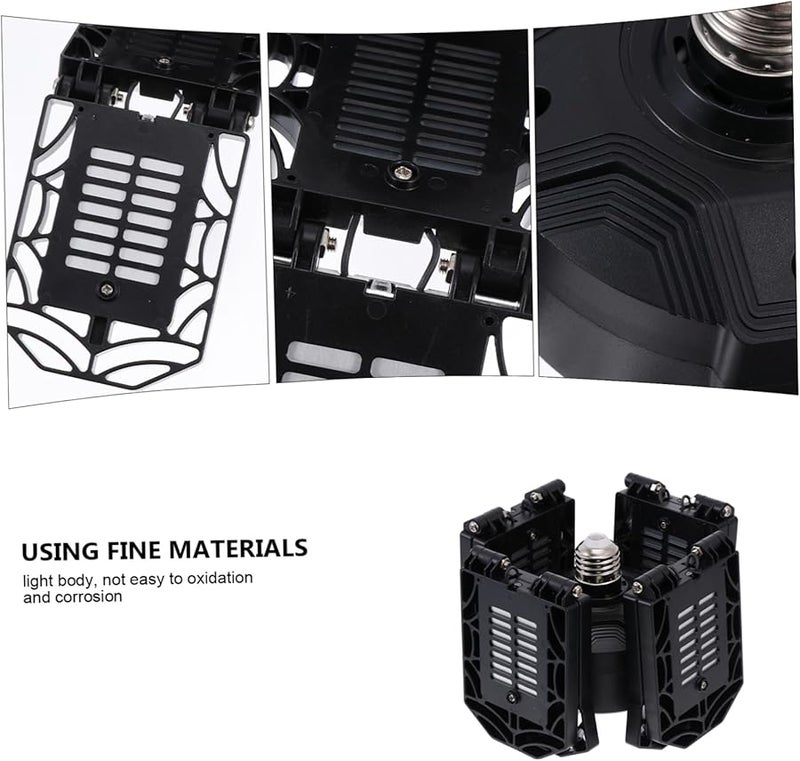 ضوء سقف أسود قابل للطي عالي السطوع موفر للطاقة للجراج والورشة - Image 4