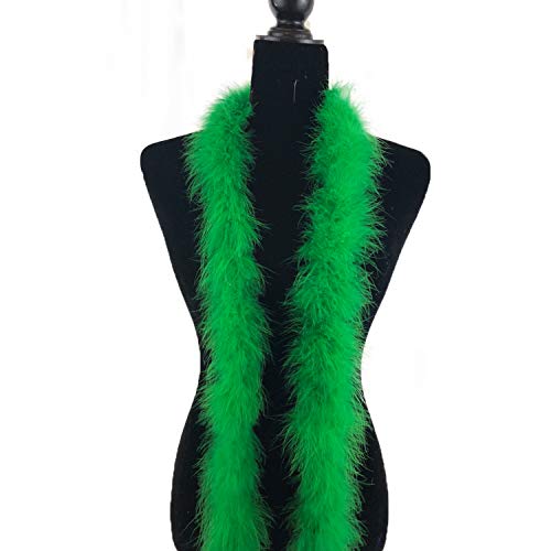 Fukang Feather Marabou Feather Boas Soft Feather Boa (Kelly Green) - Image 2