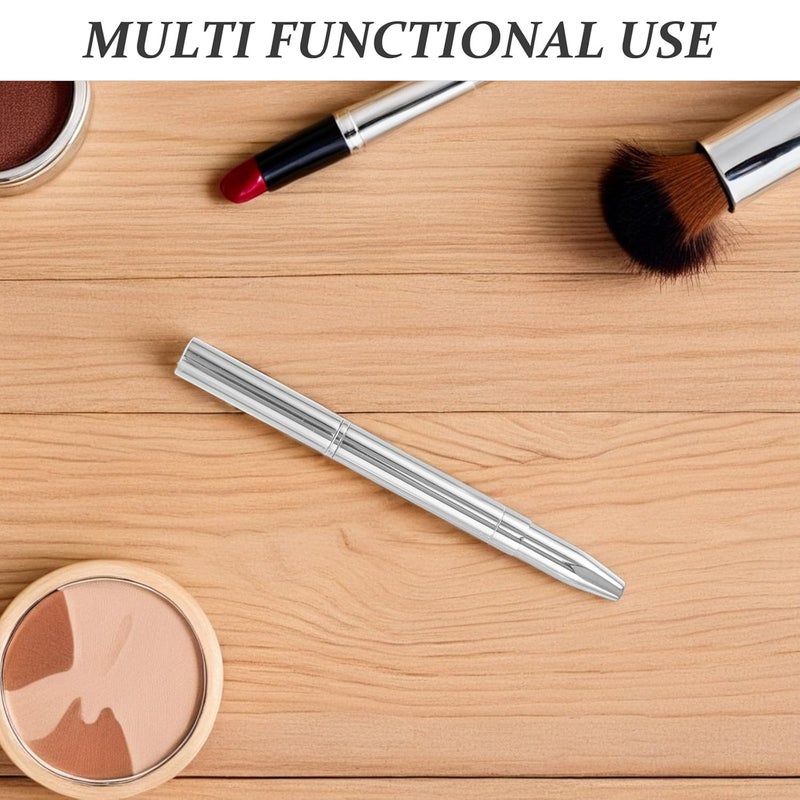 2pcs Lip Brush with Cap for Lipstick Application, Retractable Double Ended Lipliner Makeup Brush, Portable Tool for Travel and Parties - Image 5