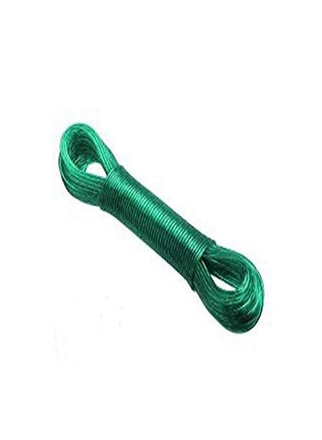 DROPWARE 10 Meter PVC Coated Steel Anti-Rust Wire Rope for Drying Clothes/Clothesline with 2 Plastic Hooks (Multicolor) – Pack of 5 - Image 3
