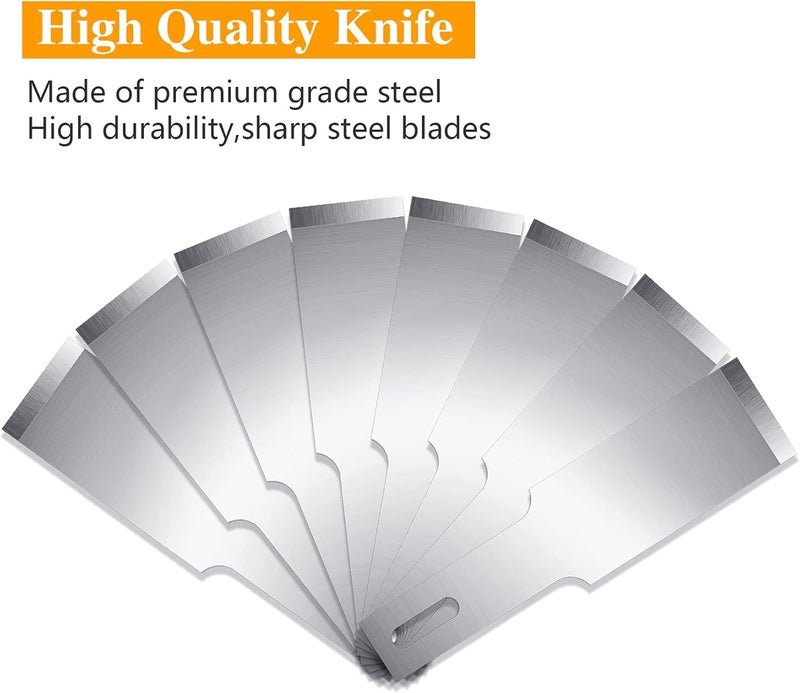 Jetmore 100 Pack Hobby Blades Set #17 Craft Knife Blades Refill Hobby Knife Replacement Blade with Storage Box for Art and Craft Scrapbooking Supplies Cutting Caving - Image 3