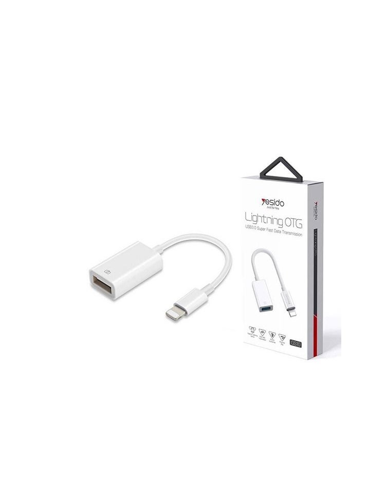 Yesido - GS10 Super Fast Transmission Lightning OTG | Iphone IPad OTG To USB 3.0 Speed OTG USB | Iphone Plug and Use OTG - Image 1