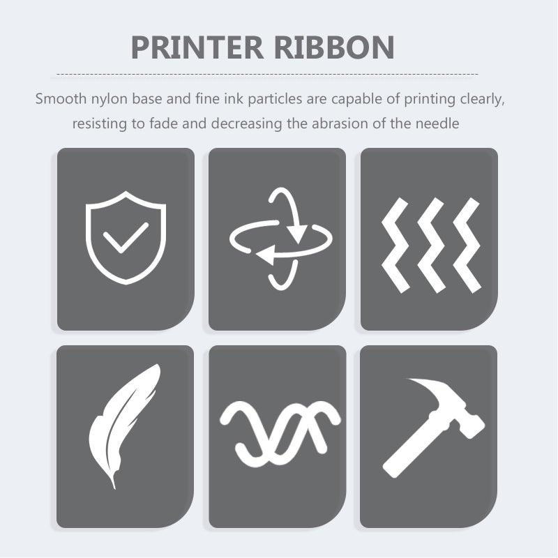 Nylon Cash Register Ink Ribbon Red Black 24pcs Compatible with TM U220 U230 U210 U370 POS Receipt Printer - Image 5