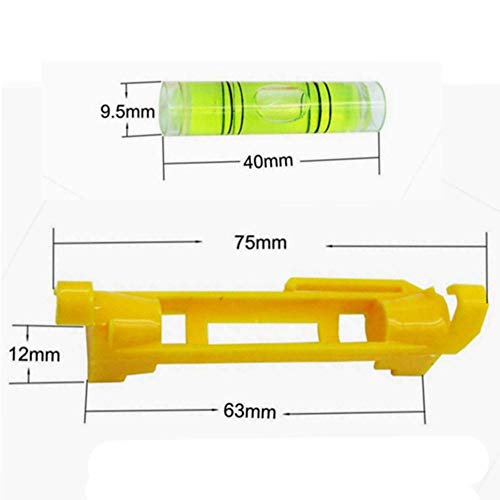YOTOM 7 pcs Hanging Bubble Line Level for Building Trades, Engineering, Surveying, Metalworking and other Equipment Measure (Yellow - 7 Pack) - Image 3