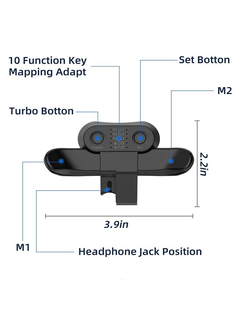 For PS4 Controller Back Button Attachment Compatible with Sony Playstation 4 Gamepad Rear Extension Adapter Electronic Accessories for PS4 Controllers - Image 2