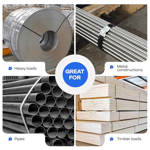 IDL Packaging ختم/ضغط أمامي مزدوج الشقوق IDL Packaging C-3124 لربط الفولاذ 1/2 بوصة - أداة متينة بمقبض طويل - جيدة للتشغيل الأفقي والرأسي - أجزاء فولاذية معالجة حرارياً - Image 5