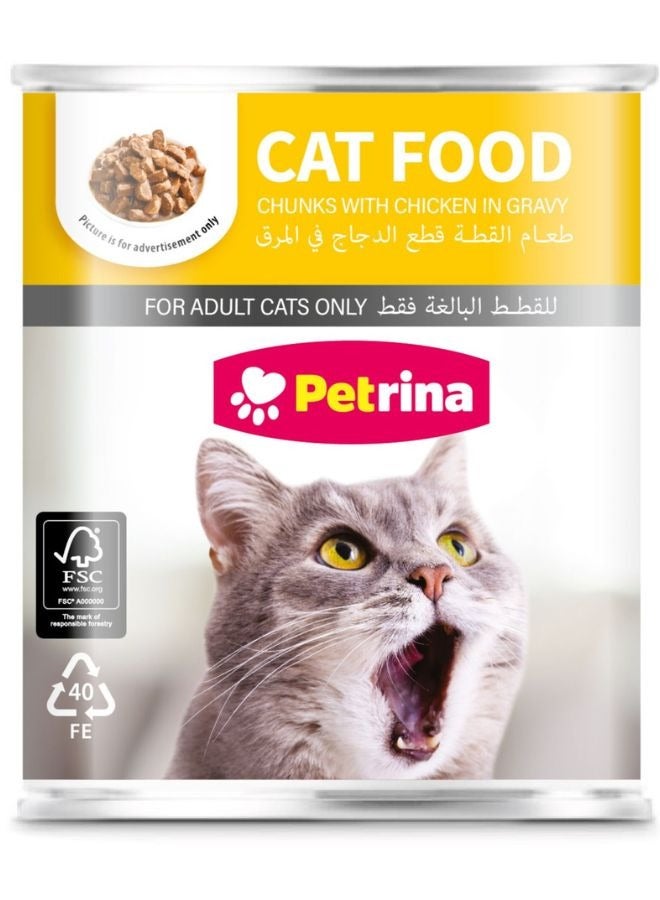 Petrina طعام قطط قطع دجاج في صلصة - Image 1
