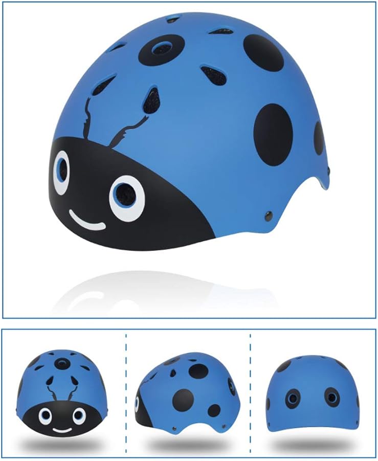خوذة دراجة أطفال زرقاء للدراجات والتزلج وركوب التوازن ومعدات الحماية - Image 3