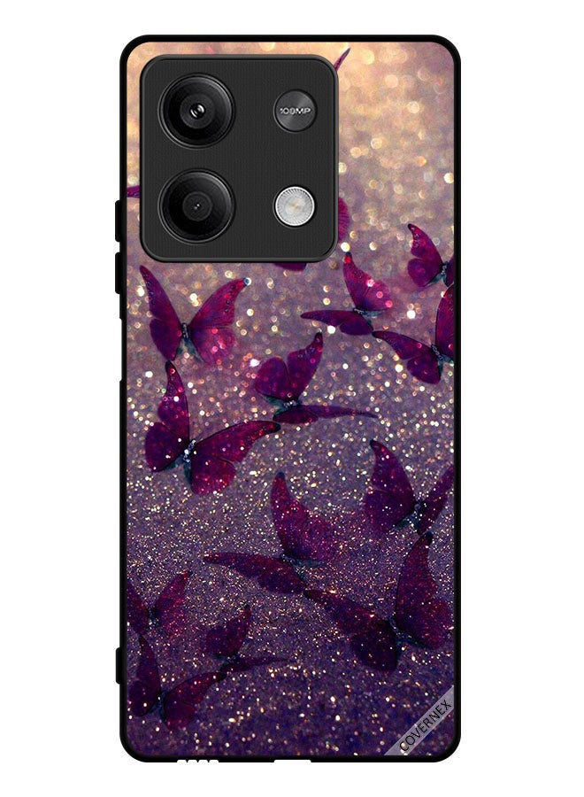 Covernex Protective Case Cover For Xiaomi Redmi Note 13 Glitter Butterflies - Image 1