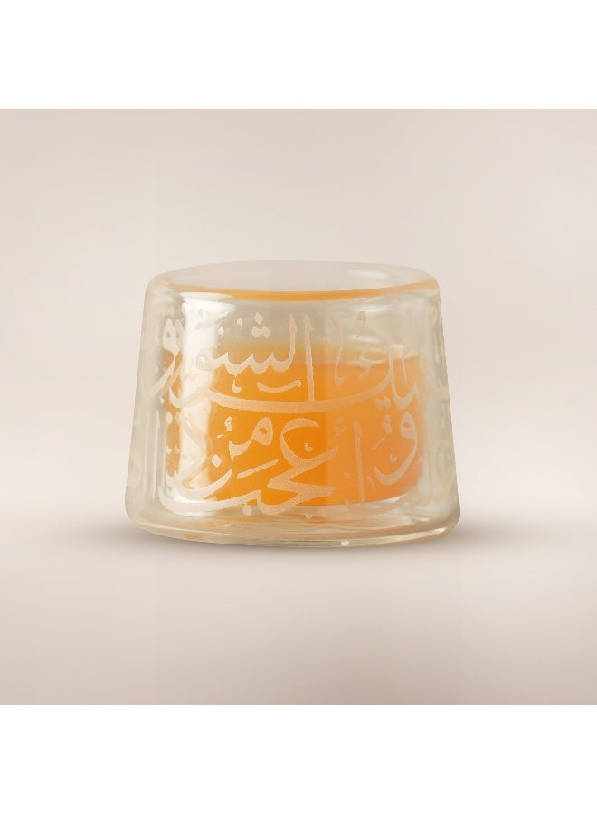 Dallaty 6Pcs Arabic Coffee Cups With Wooden Bases Ramas Collection, Beige - Image 2