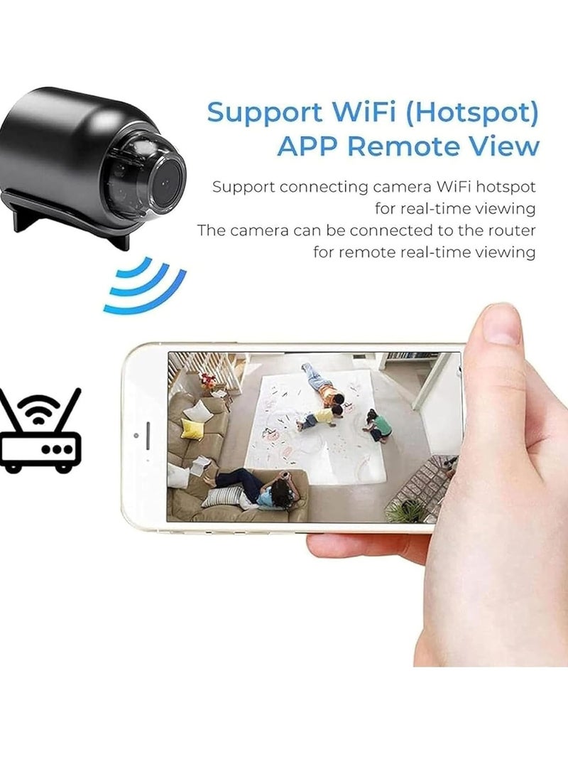 ELTRAZONE Mini WiFi Camera 1080p HD with Night Vision – 5G Wireless WiFi Security Camera for Home, Office & Car, Easy Installation, HD Video for Enhanced Home Security (1pcs) - Image 2