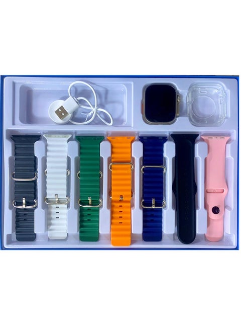 Smart Watch 7+1 full touch with replaceable multiple color straps