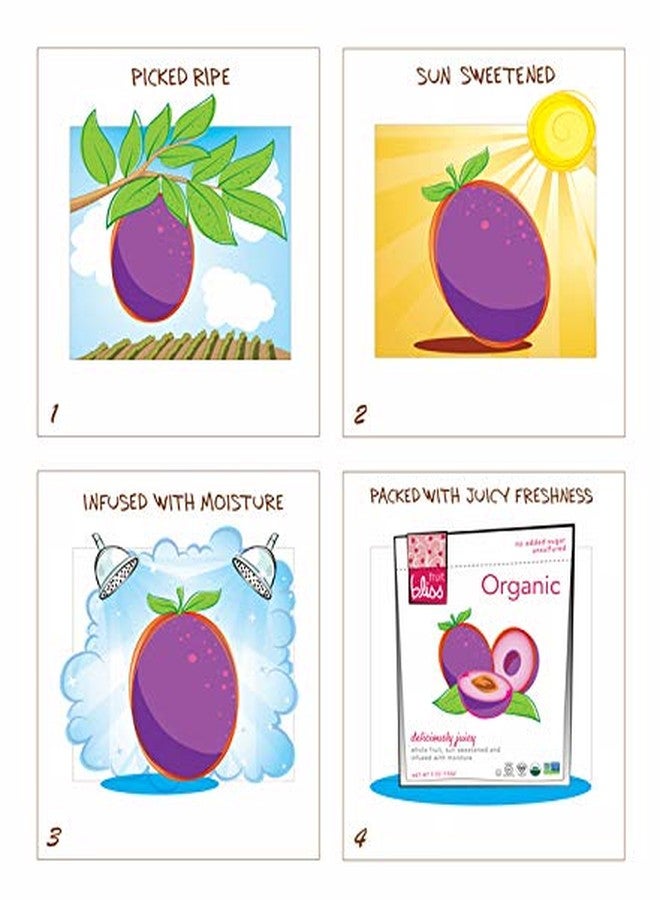 FRUIT BLISS مزيج الفواكه المجففة من فواكه بلِس - مزيج من المشمش المجفف العضوي، البرقوق والتين - وجبات خفيفة من الفواكه العضوية، وجبات خفيفة من الفواكه المجففة، أكياس قابلة لإعادة الإغلاق، وجبات خفيفة نباتية خالية من الغلوتين (6 عبوات، 5 أونصات) - Image 5