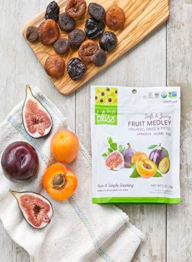 FRUIT BLISS مزيج الفواكه المجففة من فواكه بلِس - مزيج من المشمش المجفف العضوي، البرقوق والتين - وجبات خفيفة من الفواكه العضوية، وجبات خفيفة من الفواكه المجففة، أكياس قابلة لإعادة الإغلاق، وجبات خفيفة نباتية خالية من الغلوتين (6 عبوات، 5 أونصات) - Image 3