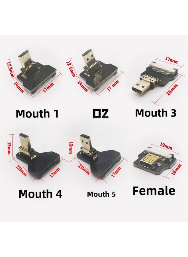 Generic - Camera PTZ Raspberry Pi Monitor FPV Micro Mini HDMI Flexible Cable 4K HD Video Cable FPC-Color:A1-D Mother-Line Length:5cm - Image 1