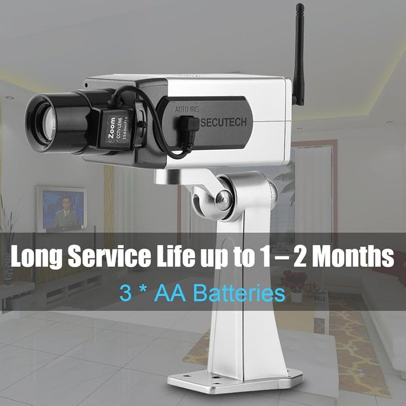 Fake Security Camera With Auto Rotation Movement Indoor Outdoor Dummy CCTV - Image 5