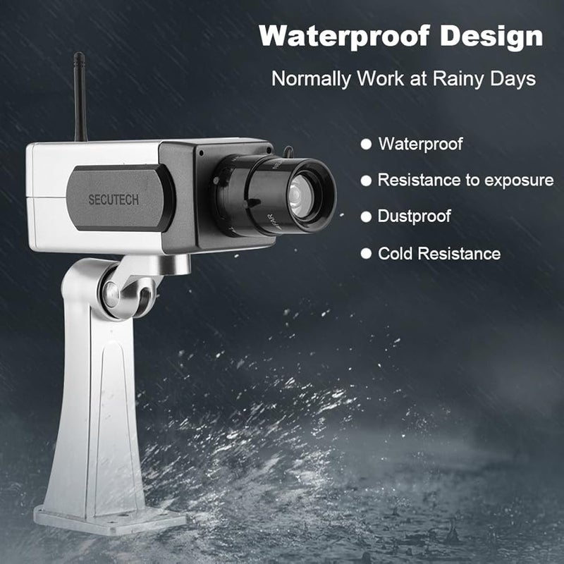Fake Security Camera With Auto Rotation Movement Indoor Outdoor Dummy CCTV - Image 3