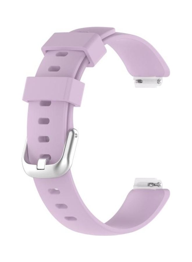 NIBEMINENT Silicone Replacement Strap Watchband For Fitbit Ace 3/Inspire 2 Light Purple - Image 1