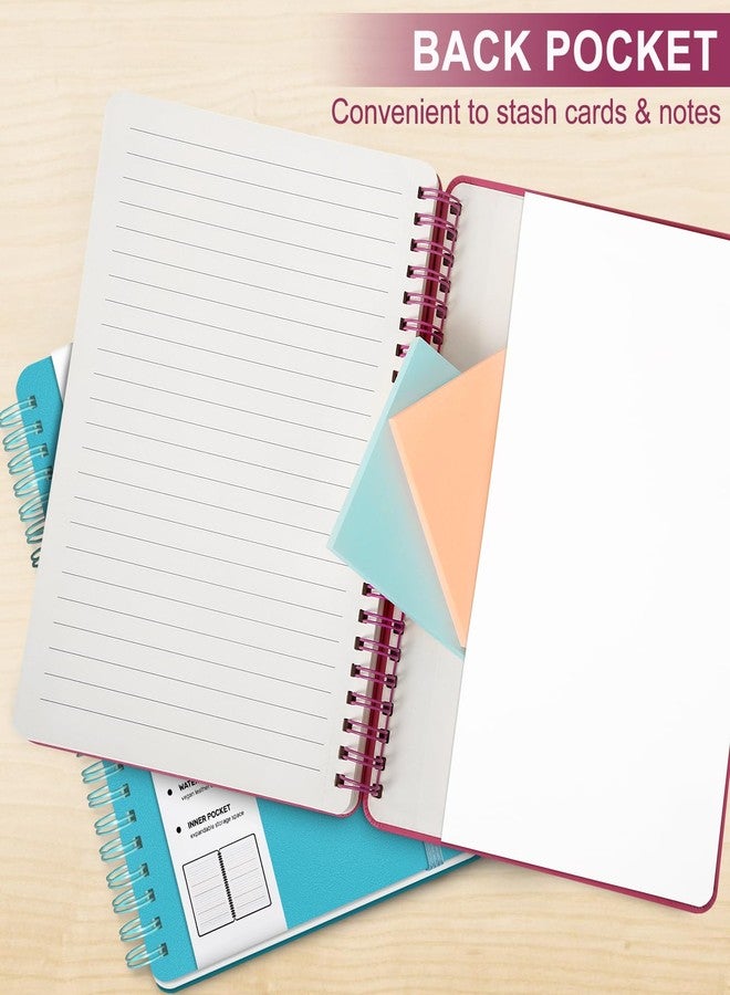 ABERLLS Turquoise Lined Spiral Journal Notebook with 160 Pages, 8×5.7in, A5 Spiral Notebook, Journaling Notebooks for Work, School, Women, Men, College Ruled Spiral Notebook, Hardcover Leather Journals - Image 5